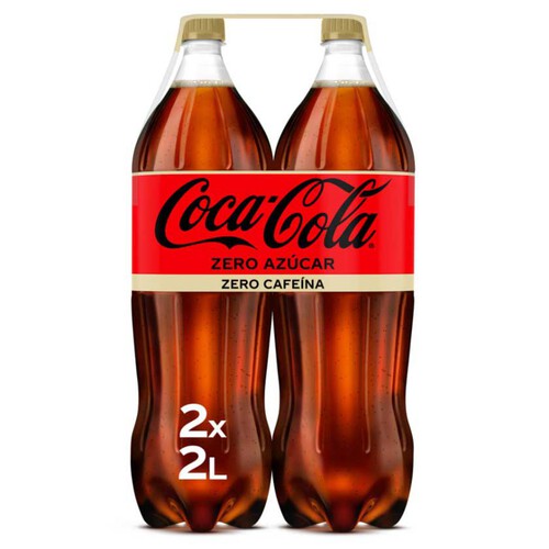 COCA-COLA Refresc de cola Zero sense cafeïna en ampolla