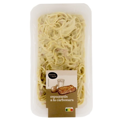 TERRA I TAST Espaguetis a la carbonara
