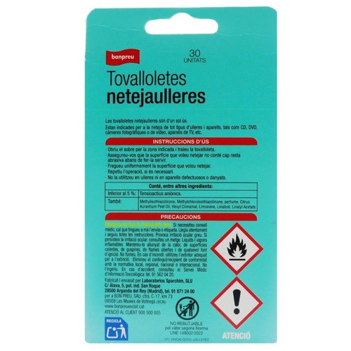 BONPREU Tovalloletes netejaulleres