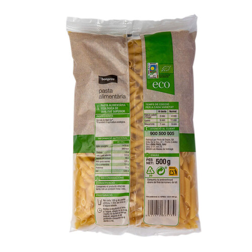 BONPREU Macarrons ecològics