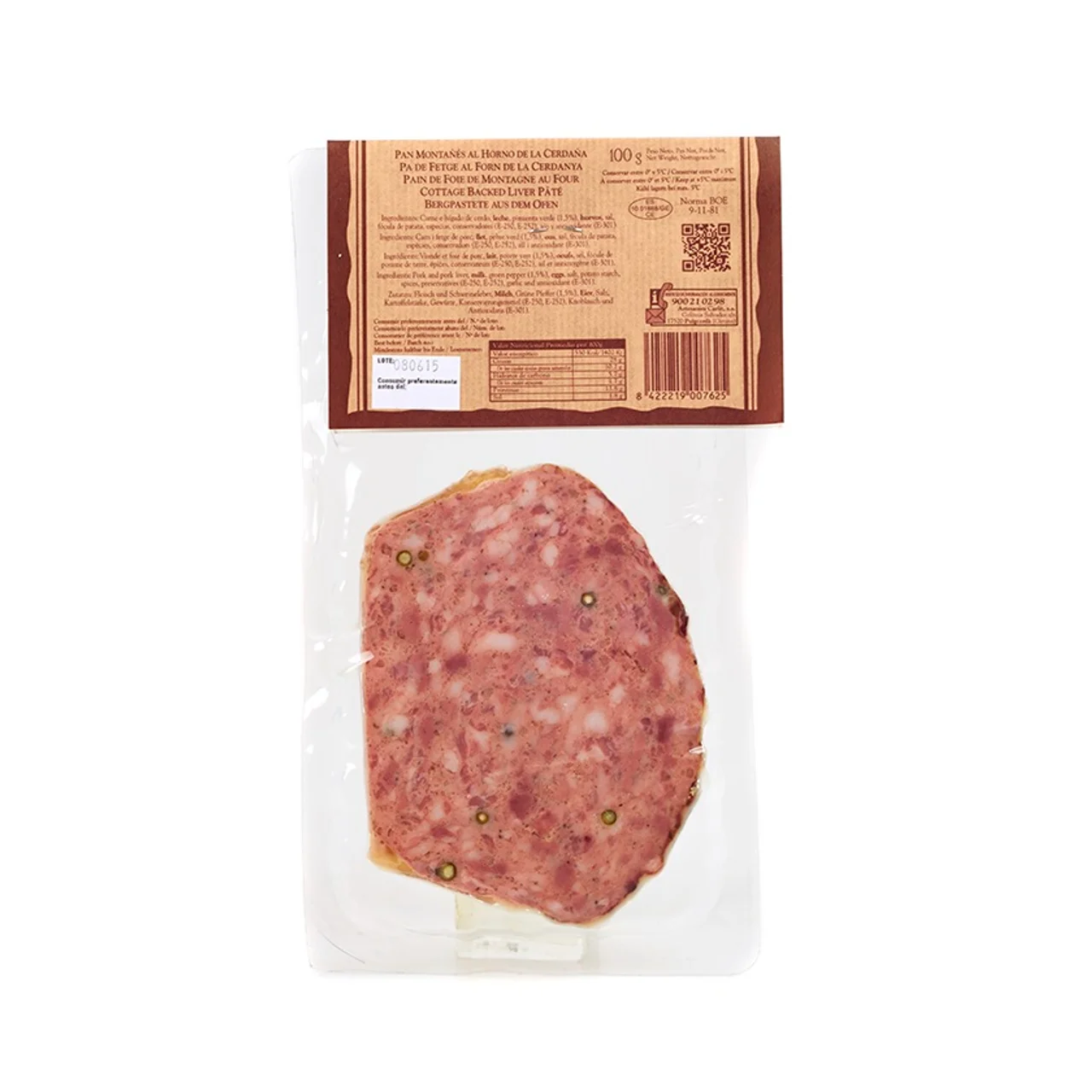 Pan montañés al horno con pimienta verde