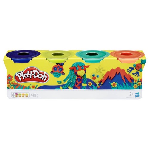 PLAY-DOH Pack de 4 pots de colors