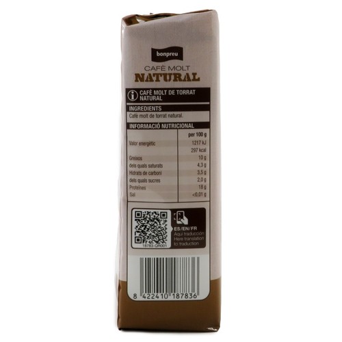 BONPREU Cafè molt natural de torrat natural