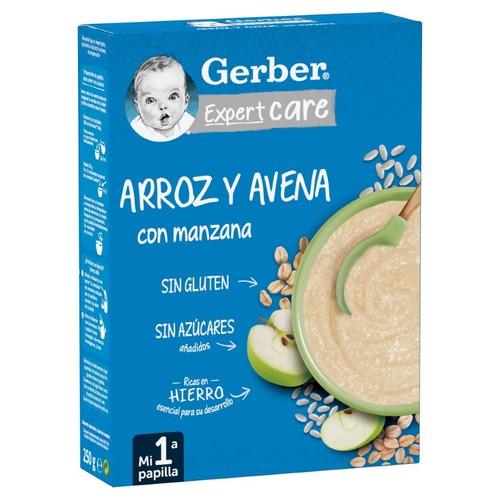 GERBER Farinetes d'arròs, civada i poma