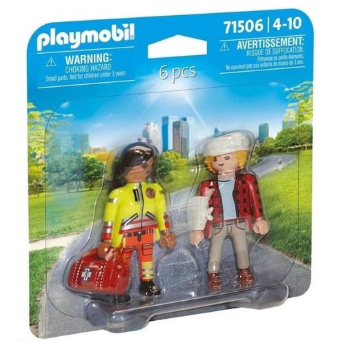 PLAYMOBIL Figures paramèdic amb pacient i accessoris