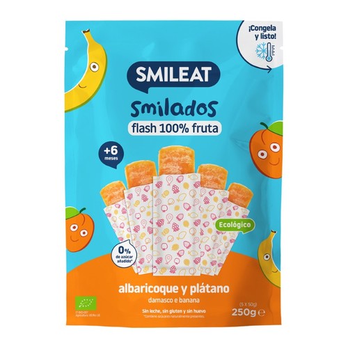 SMILEAT Gelat amb gust d'albercoc i plàtan ecològic