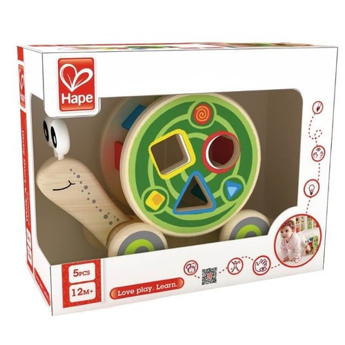 HAPE Cargol de Fusta amb Classificador de Formes