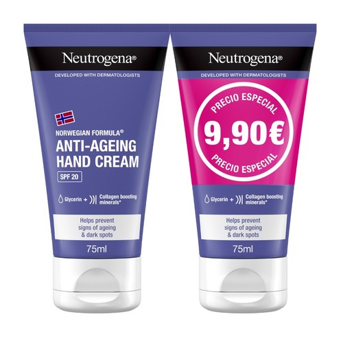 NEUTROGENA Crema de mans antiedat amb FPS 20
