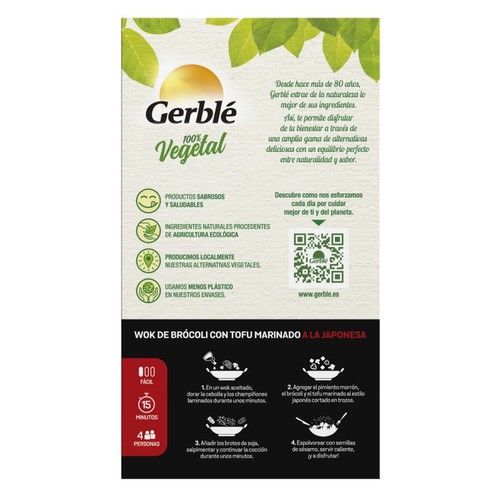 GERBLÉ Tofu ecològic marinat a la japonesa