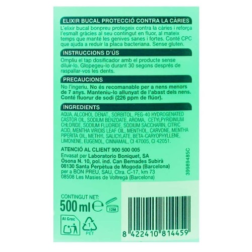 BONPREU Elixir bucal protecció contra la càries
