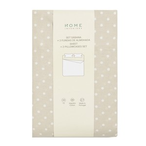 Imagen de HOME INTERIORS Joc 1 llençol i 2 fundes coixí 180cm