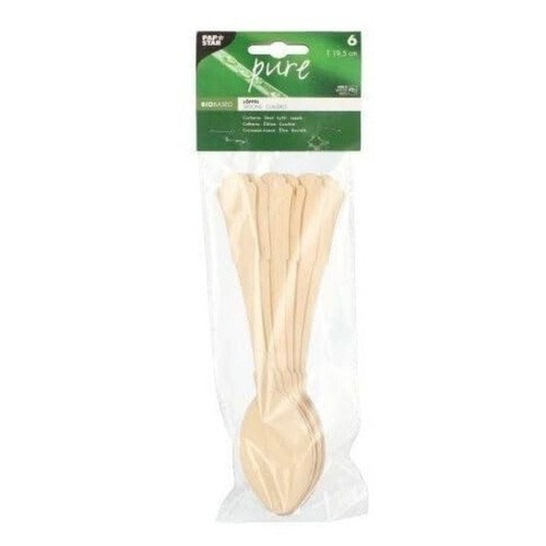 PAPSTAR Cullera de fusta Pure 19,5cm