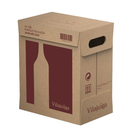 VILAJUIGA Aigua mineral amb gas 6x1,2 L
