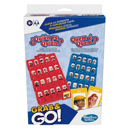 HASBRO Joc de taula portàtil Grab & Go ¿Quien es Quien?