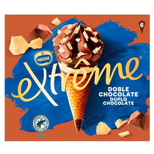 NESTLÉ EXTREME Gelat cucurutxo de doble xocolata