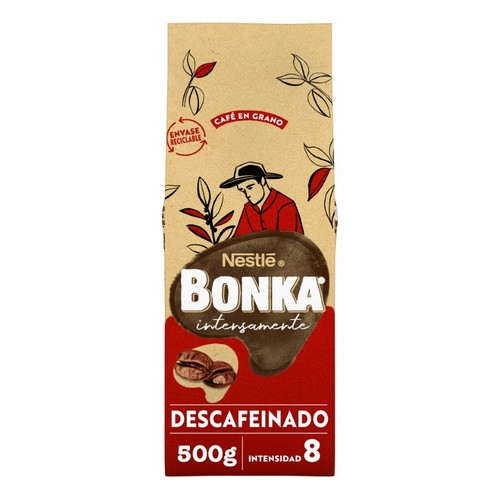 BONKA Cafè en gra descafeïnat