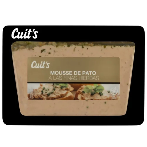 Mousse de pato a la pimienta negra fileteado