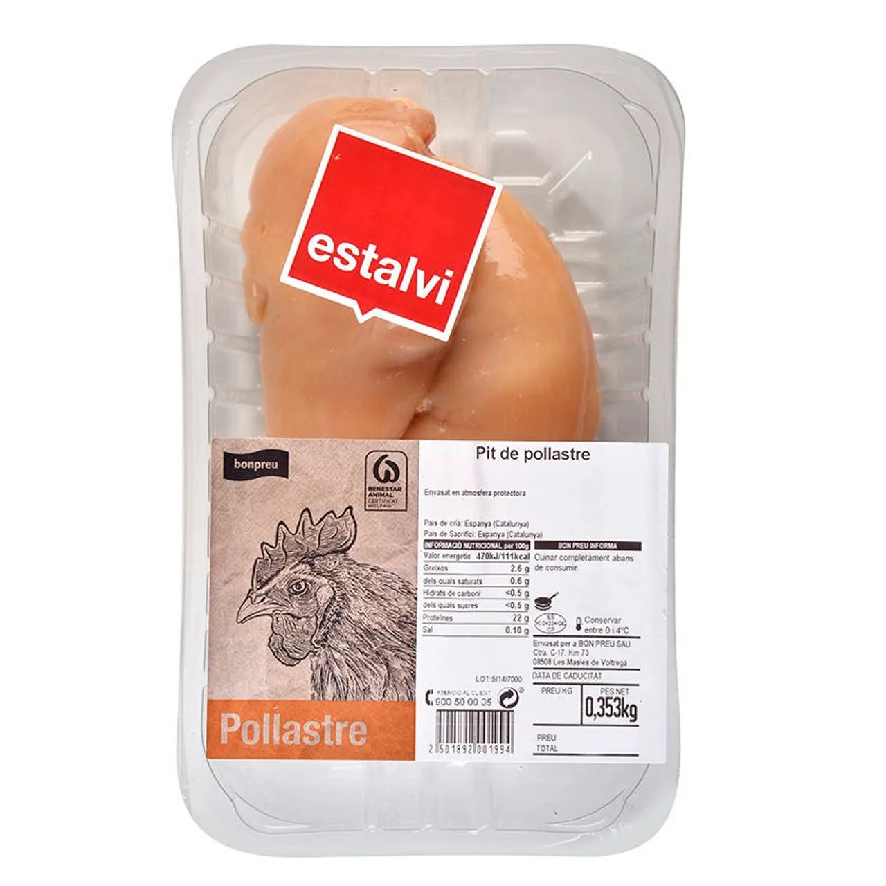 BONPREU Pechuga de pollo