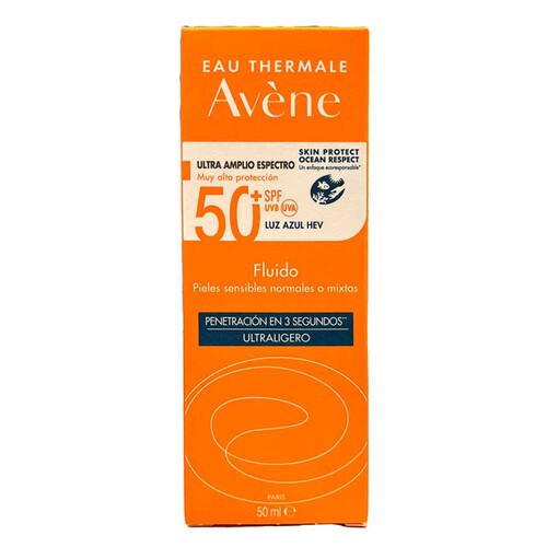 AVÈNE Fluid solar SPF 50+ Molt Alta