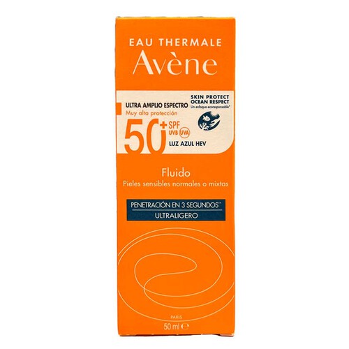 AVÈNE Fluid solar SPF 50+ Molt Alta