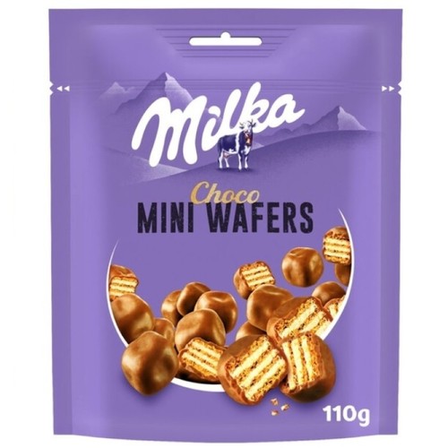 MILKA Galetes mini waffers