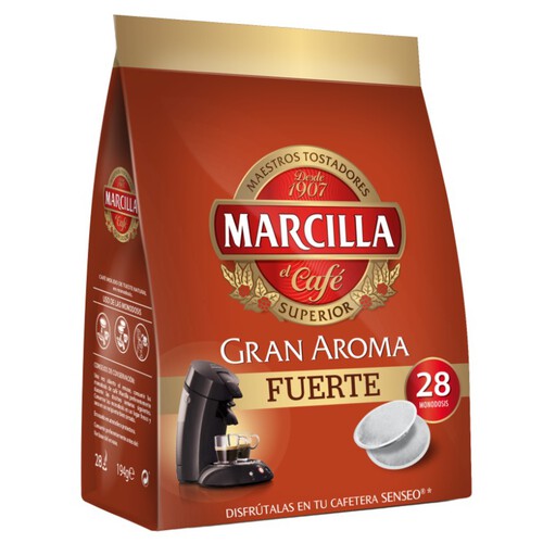 MARCILLA Càpsules de cafè fort Senseo Gran Aroma