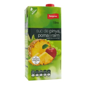 Imagen de BONPREU Suc de pinya, poma i raïm en cartró