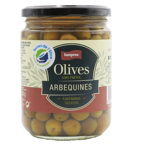 BONPREU Aceitunas manzanilla selecta con hueso