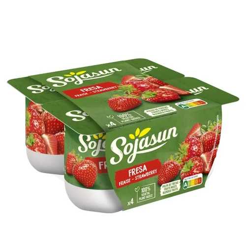 Producto vegetal de soja con sabor a café