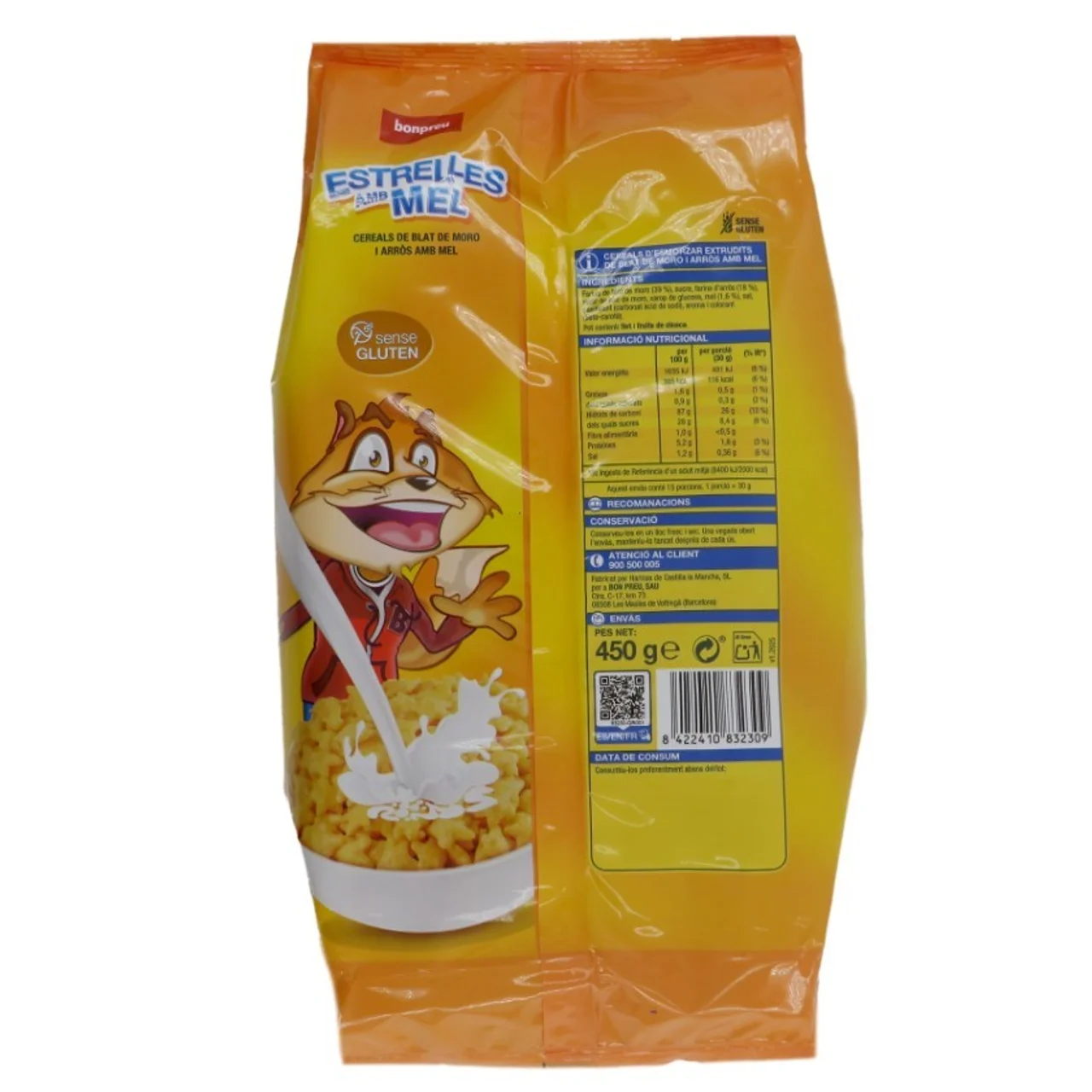 Cereales de estrellas con miel sin glute