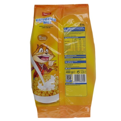 BON PREU Cereals d'estrelles amb mel sense gluten