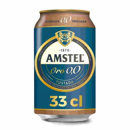 Cerveza tostada 0,0% sin alcohol en lata
