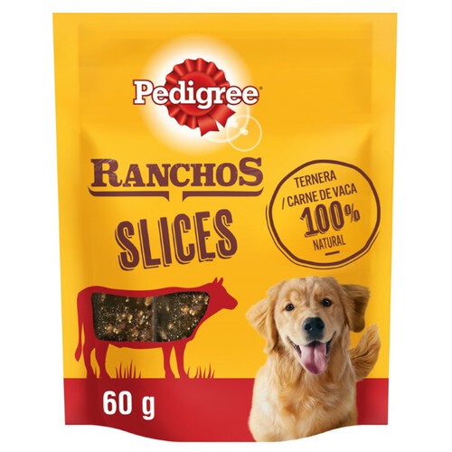 PEDIGREE Snack per gos de vedella Ranchos Slices