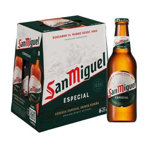 SAN MIGUEL Cervesa especial 6 x 25 cl en ampolla
