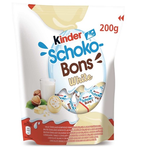 KINDER SCHOKOBONS Ous de xocolata blanca amb llet i avellanes