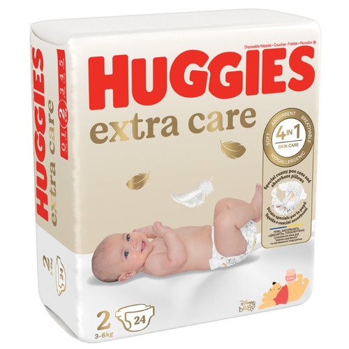 HUGGIES EXTRA CARE Bolquers talla 2 (3-6kg)