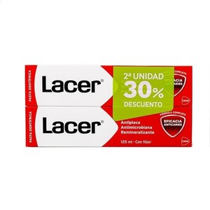 LACER Pasta dentífrica amb fluor 2 x 125 ml