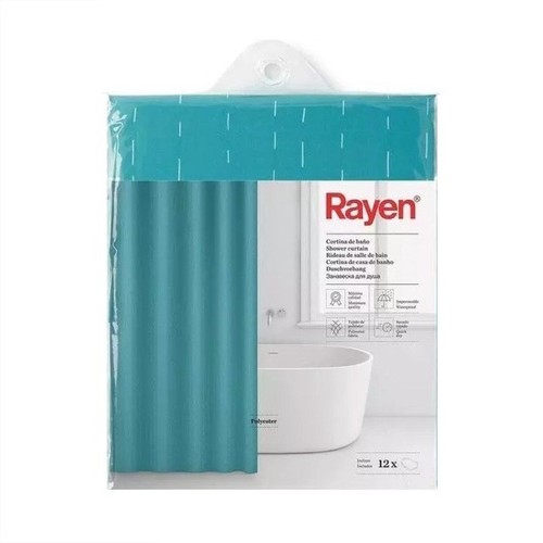 RAYEN Cortina de dutxa verda