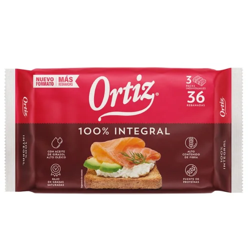 Pan tostado multicereales