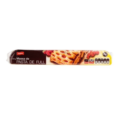 BONPREU Base rodona de Pasta de Full