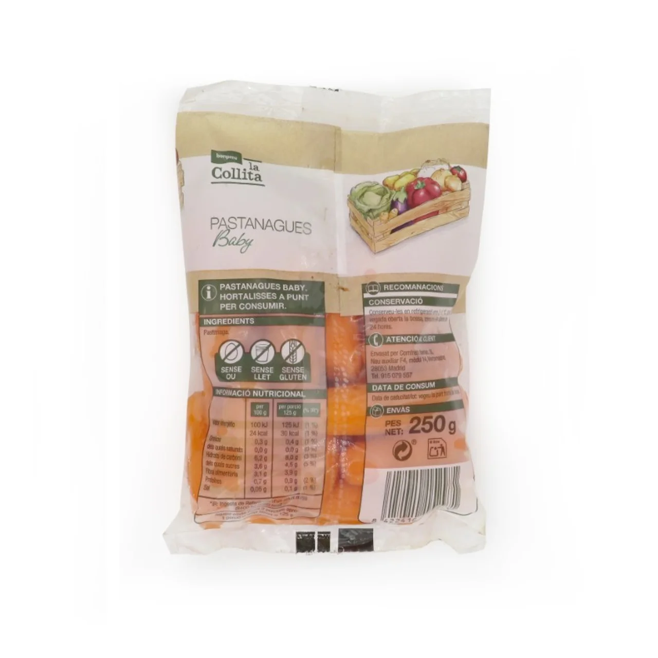 Zanahoria baby en bolsa de 250 g