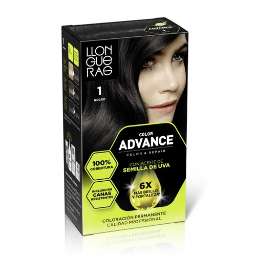 LLONGUERAS Tint de color negre nº1 Color Advance