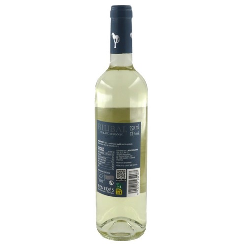 RIUBAL Vi blanc ecològic DO Penedès