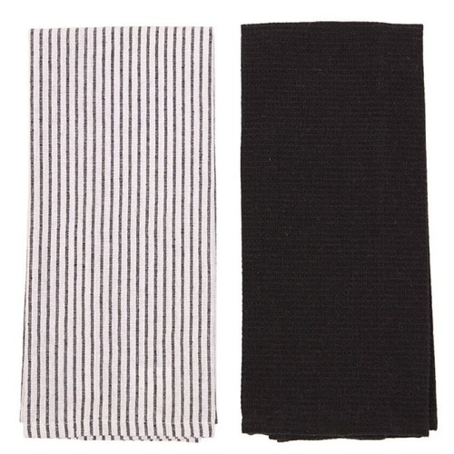 KIANDU Set draps ratlla negre