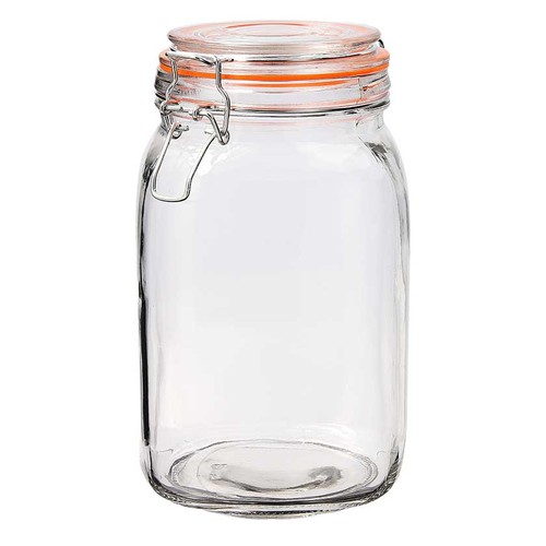QUID Pot de vidre amb tapa de 1,5 litres