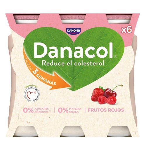DANACOL Iogurt per beure desnatat de fruits vermells