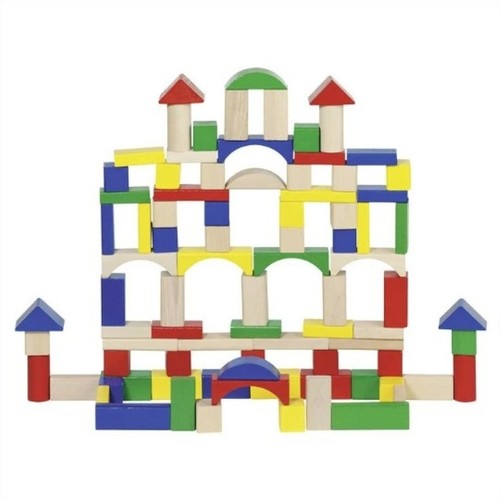 GOKI Blocs de construcció de fusta 100 peces