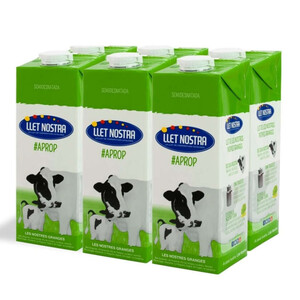 LLET NOSTRA Leche semidesnatada 6 x1 L en cartón 6L