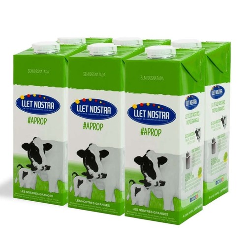 LLET NOSTRA Llet semidesnatada 6 x1 L en cartró