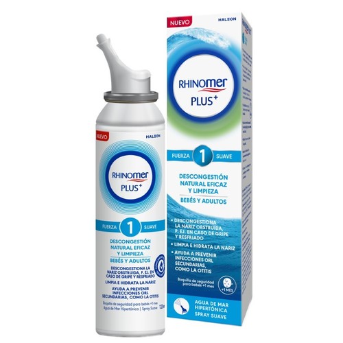 RHINOMER Aigua de mar hipertònica Plus+ Força 1 suau